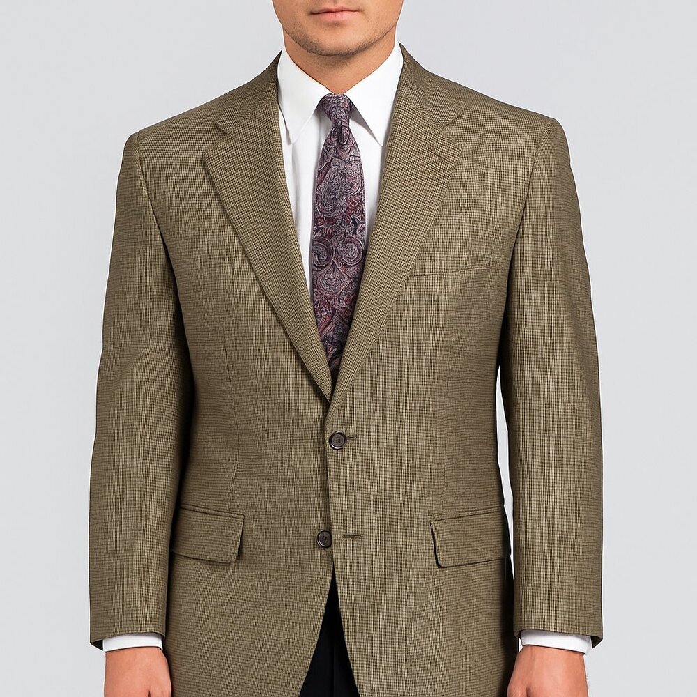 Chaps Ralph Lauren Sport Coat 46R Silk Wool Blend